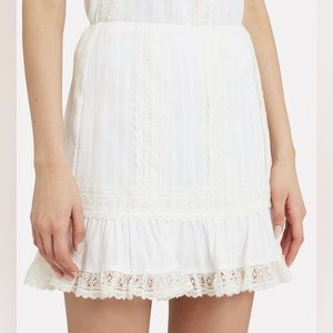 INTERMIX white lace miniskirt sz 0
